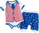 Kiddo Kouture: 4th of July Bodysuit Infant Independence Day American Flag Outfit Toddler Patriotic clothes