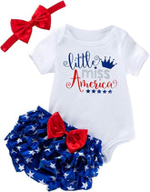 Kiddo Kouture: 4th of July Bodysuit Infant Independence Day American Flag Outfit Toddler Patriotic clothes