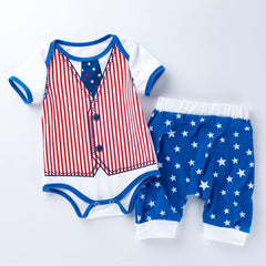 Kiddo Kouture: 4th of July Bodysuit Infant Independence Day American Flag Outfit Toddler Patriotic clothes