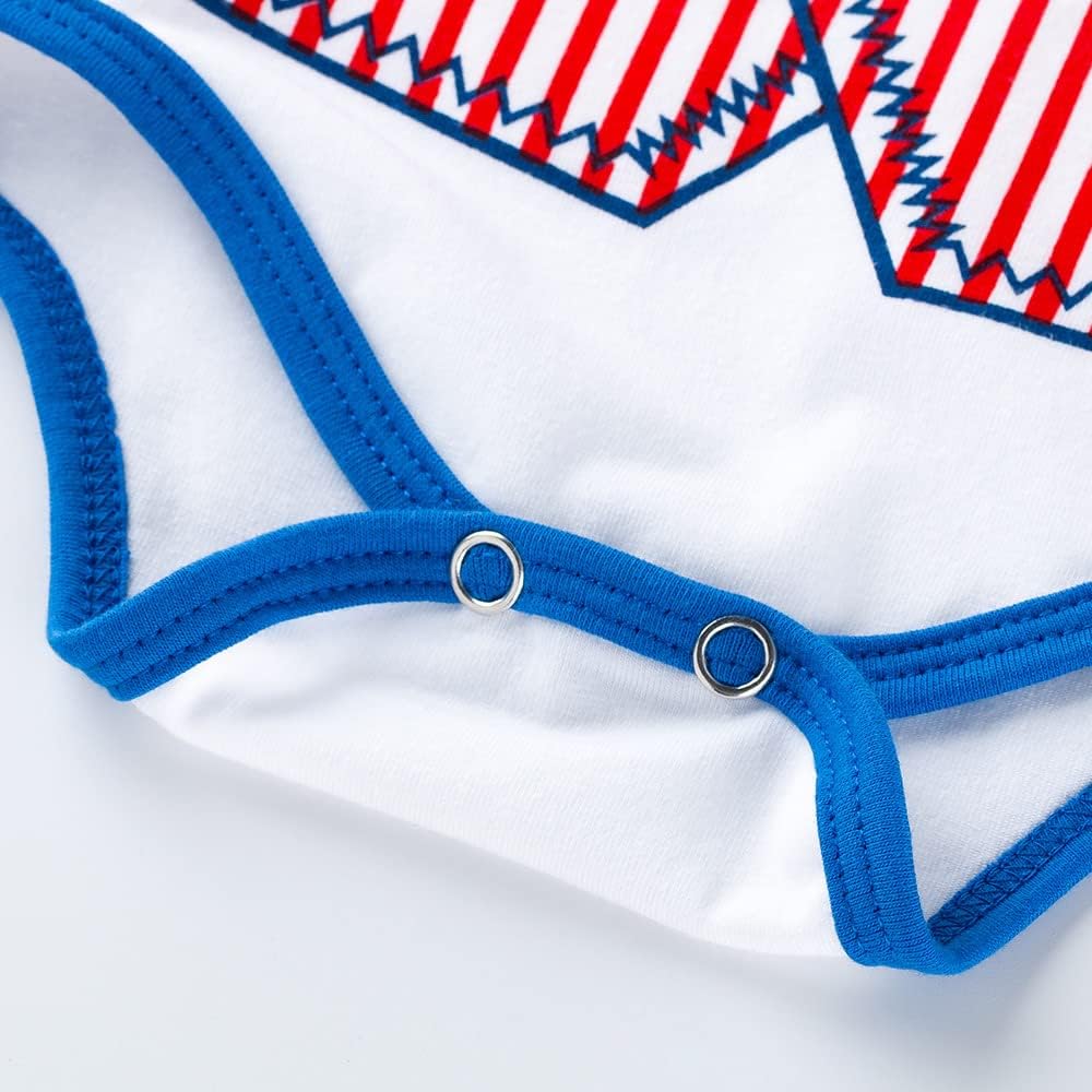 Kiddo Kouture: 4th of July Bodysuit Infant Independence Day American Flag Outfit Toddler Patriotic clothes