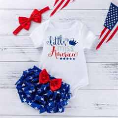 Kiddo Kouture: 4th of July Bodysuit Infant Independence Day American Flag Outfit Toddler Patriotic clothes